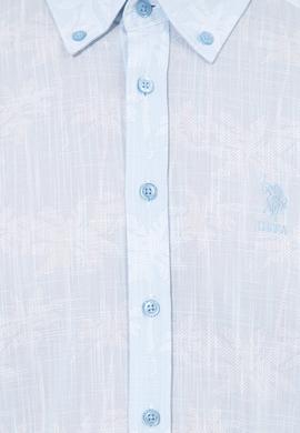 Erkek Açık Mavi Kısa Kollu Gömlek - 50247599003
