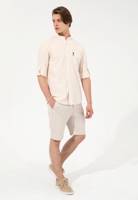 Erkek Haki Dokuma Şort - 50246112013