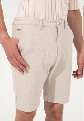 Erkek Haki Dokuma Şort - 50246112013