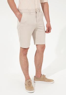 Erkek Haki Dokuma Şort - 50246112013
