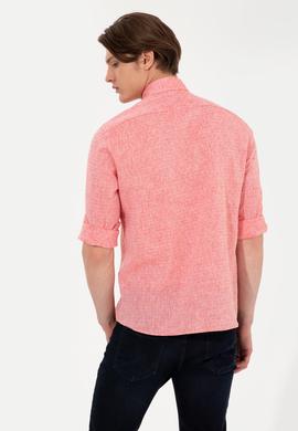 Erkek Kırmızı Uzun Kollu Gömlek - 50246314025