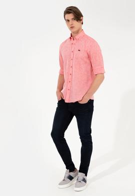 Erkek Kırmızı Uzun Kollu Gömlek - 50246314025