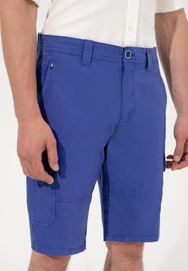 Erkek Mavi Dokuma Şort - 50246075039