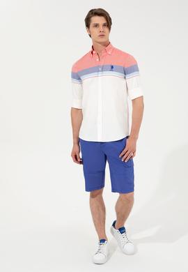 Erkek Mavi Dokuma Şort - 50246075039