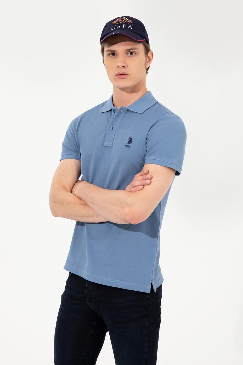 Erkek İndigo Basic Tişört - 50249153090