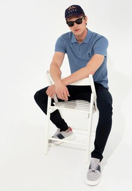 Erkek İndigo Basic Tişört - 50249153090