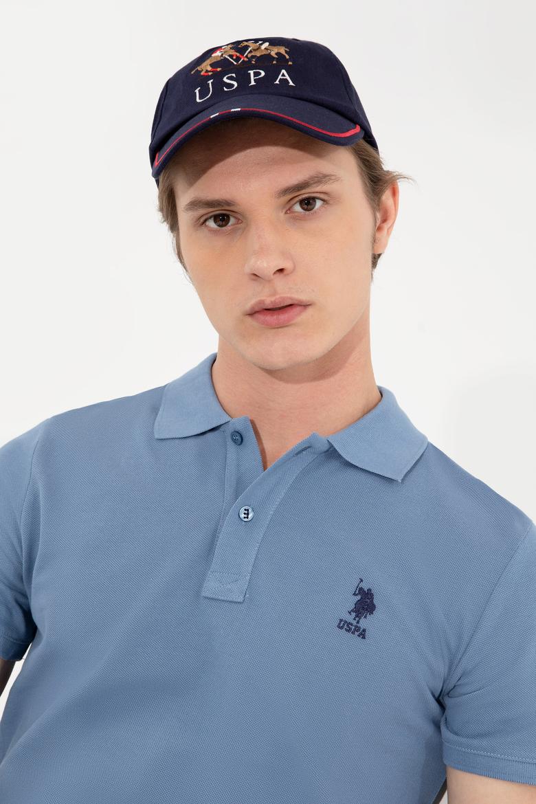 Erkek İndigo Basic Tişört - 50249153090