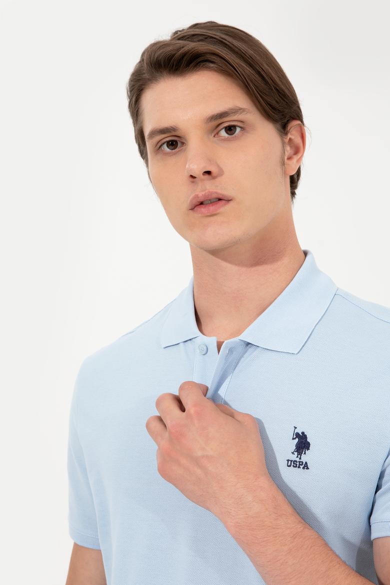 Erkek Açık Mavi Basic Tişört - 50249153010