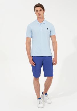 Erkek Açık Mavi Basic Tişört - 50249153010