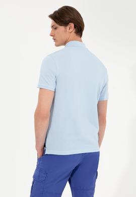 Erkek Açık Mavi Basic Tişört - 50249153010