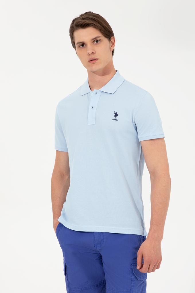 Erkek Açık Mavi Basic Tişört