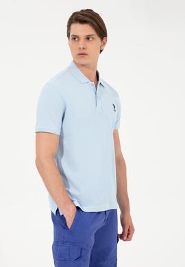 Erkek Açık Mavi Basic Tişört - 50249153010