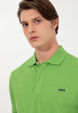 Erkek Elma Yeşili Basic Polo Yaka Tişört - 50251701186