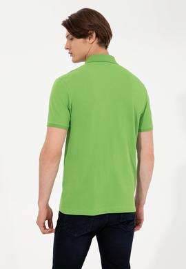 Erkek Elma Yeşili Basic Polo Yaka Tişört - 50251701186