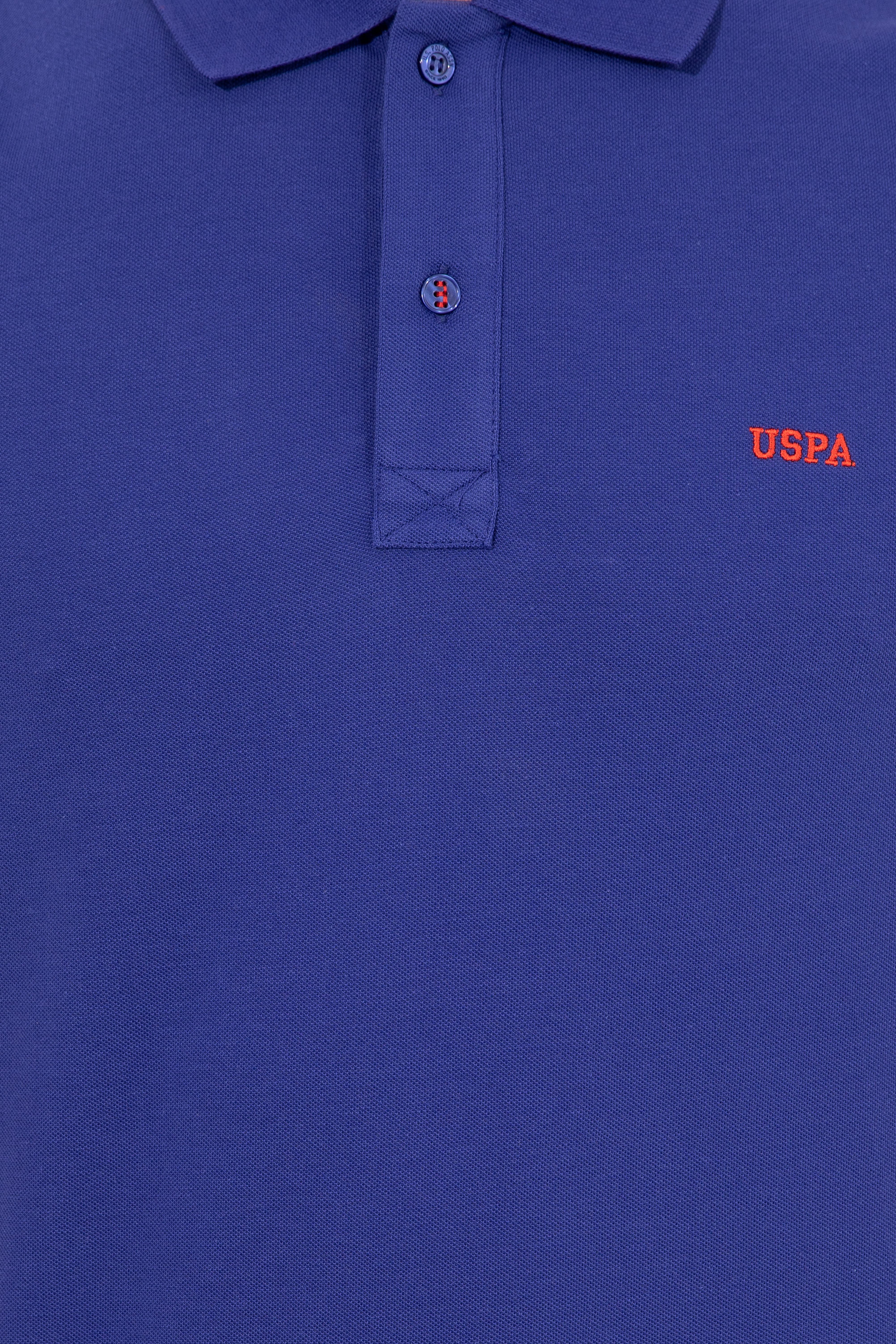 Erkek Mavi Polo Yaka Basic T-Shirt - Image 6