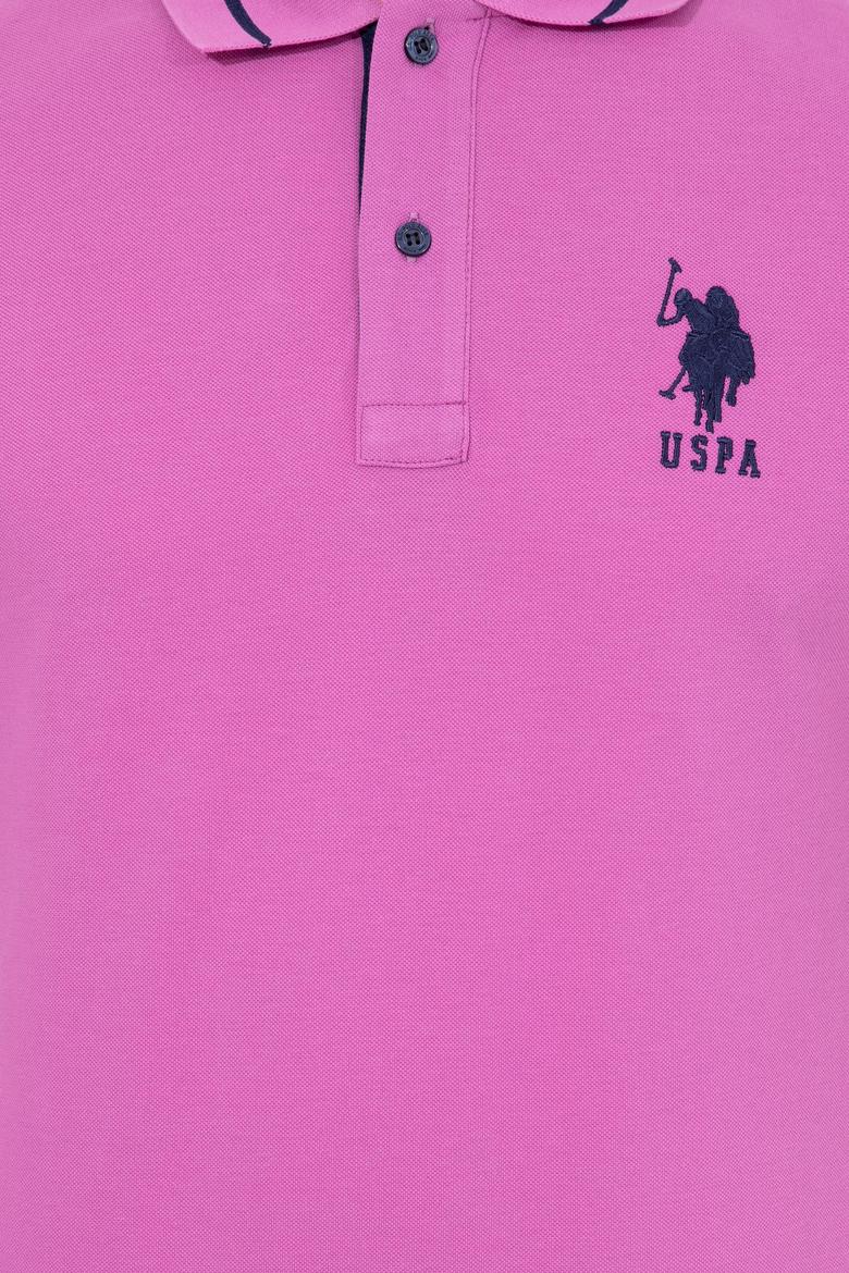 Erkek Menekşe Basic Polo Yaka Tişört - 50247371057