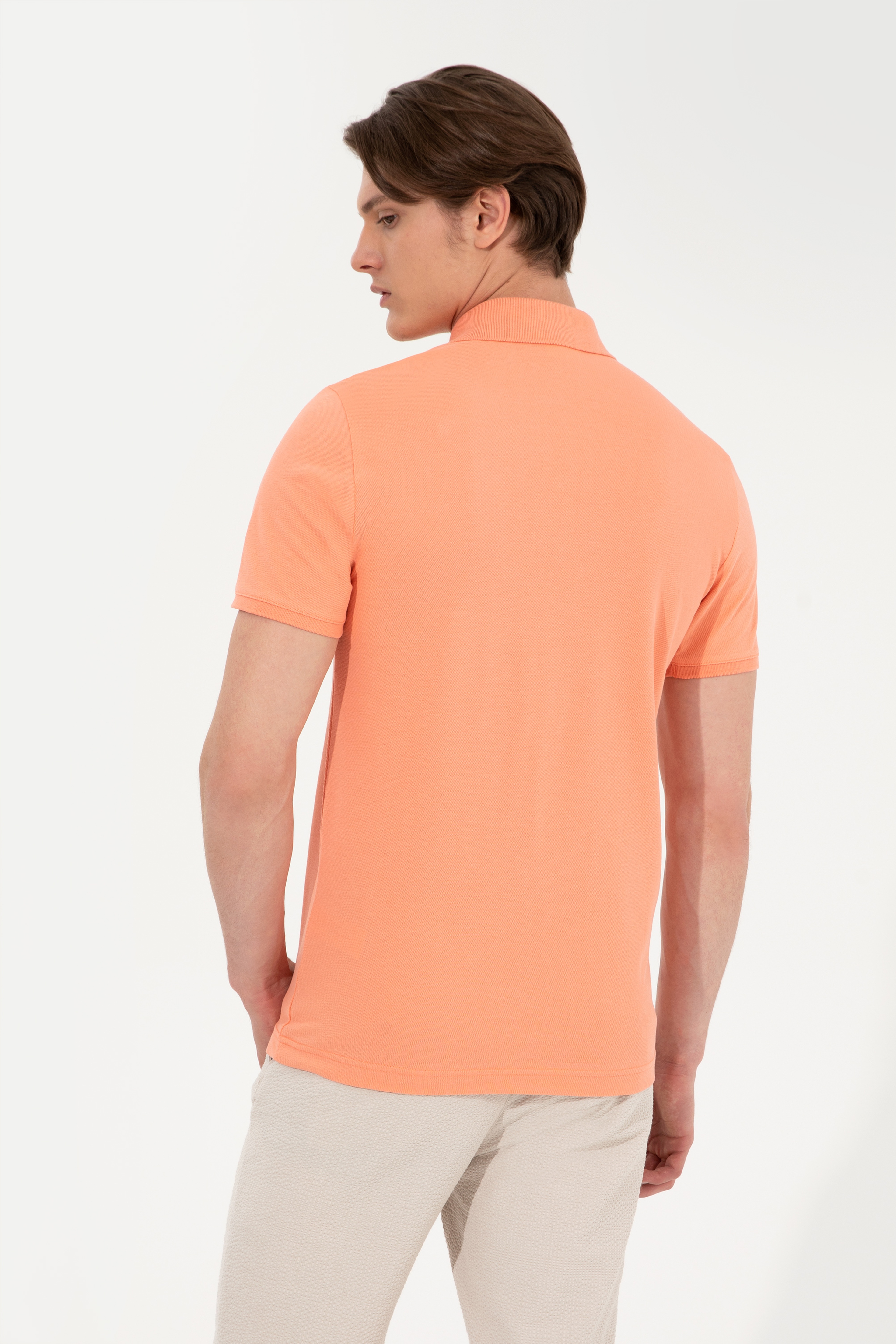 Erkek Somon Basic Polo Yaka Tişört