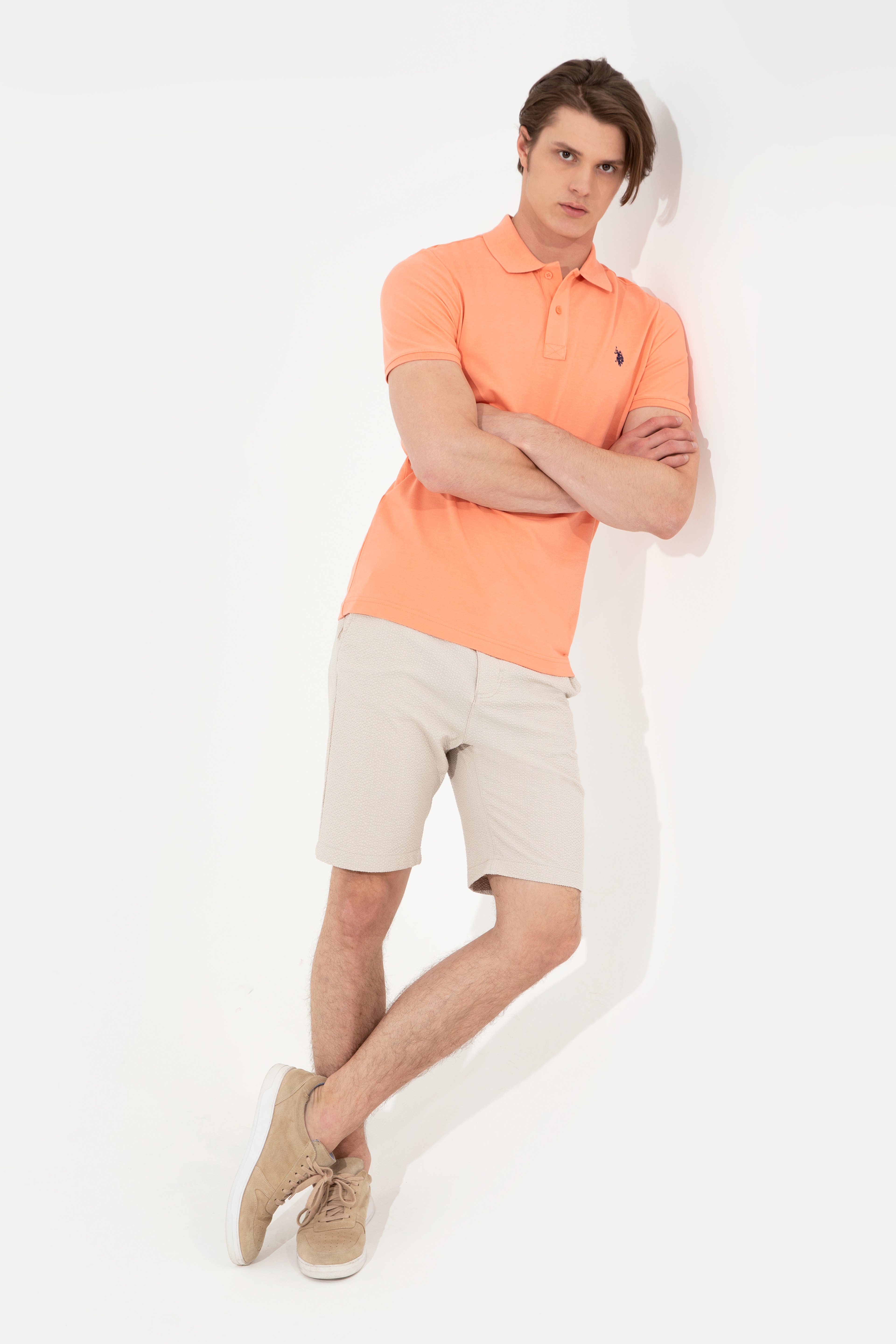 Erkek Somon Basic Polo Yaka Tişört
