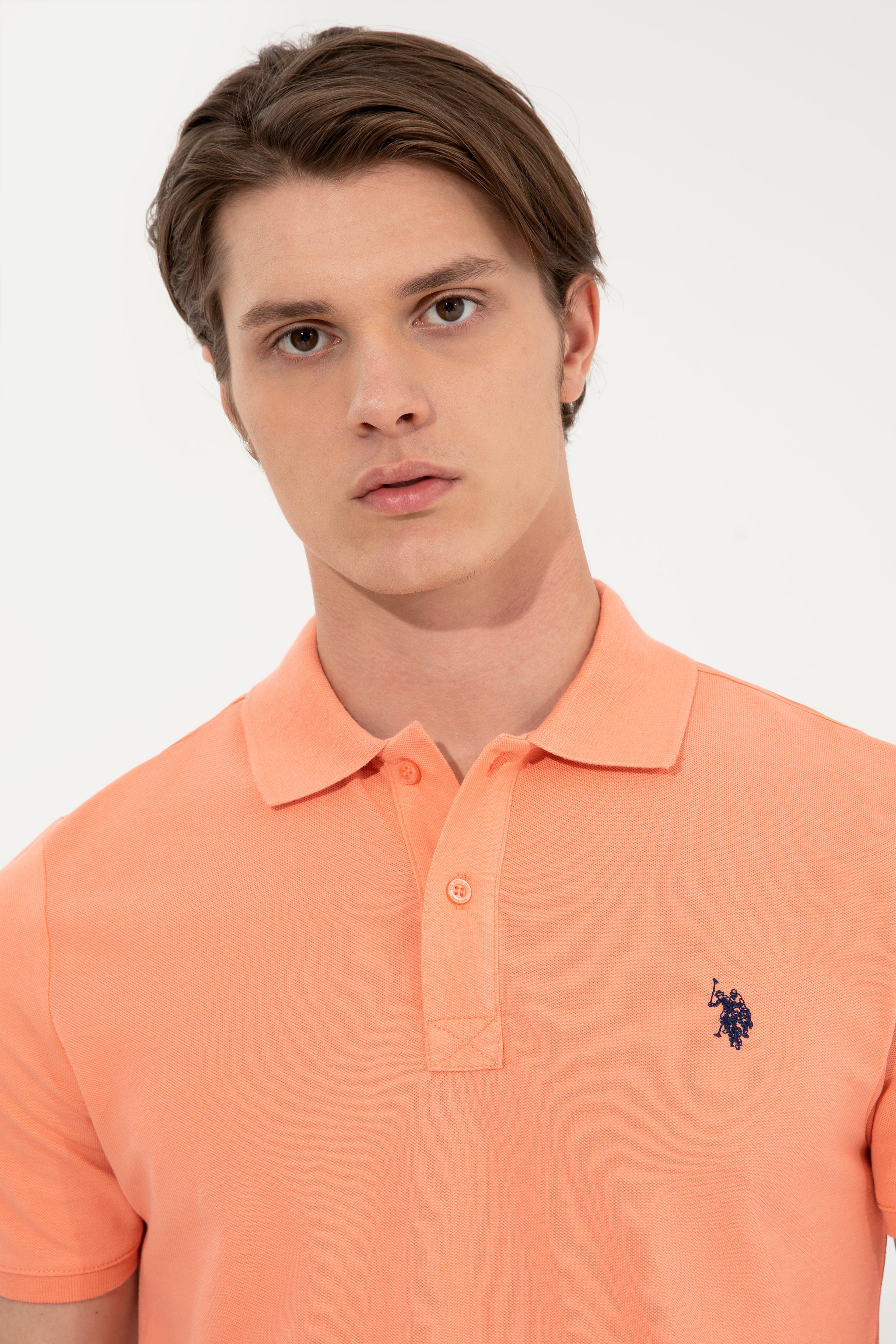 Erkek Somon Basic Polo Yaka Tişört - Image 2