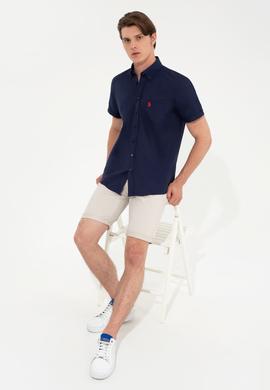 Erkek Lacivert Gömlek Kısakol - 50249518030