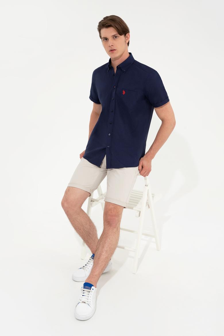 Erkek Lacivert Gömlek Kısakol - 50249518030