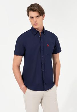 Erkek Lacivert Gömlek Kısakol - 50249518030