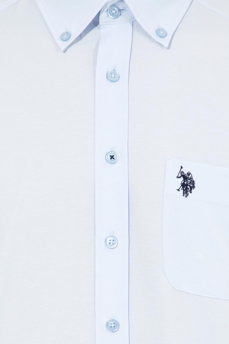 Erkek Açık Mavi Kısa Kollu Gömlek - 50249518011