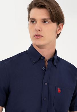 Erkek Lacivert Gömlek Kısakol - 50249518030