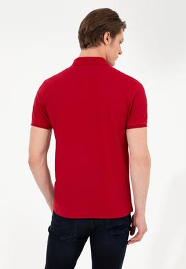 Erkek Bordo Polo Yaka Basic T-Shirt - 50251701203