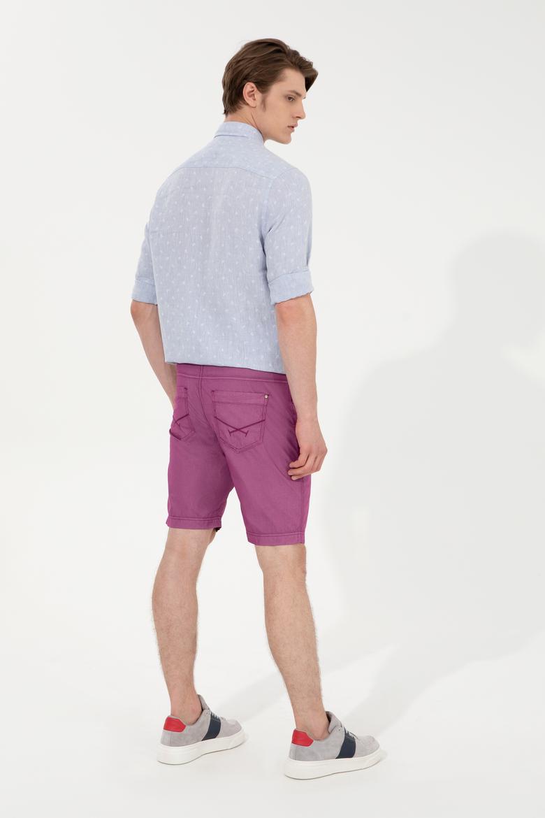Erkek Menekşe Dokuma Şort - 50246101023