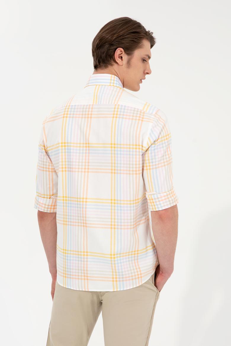 Erkek Safran Uzun Kollu Gömlek - 50246332041