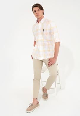 Erkek Safran Uzun Kollu Gömlek - 50246332041