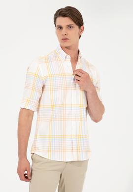 Erkek Safran Uzun Kollu Gömlek - 50246332041