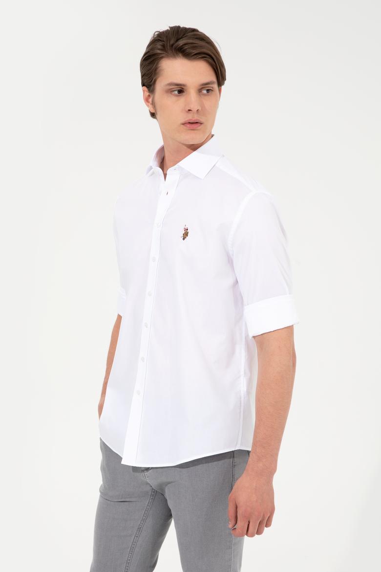 Erkek Beyaz Uzun Kollu Gömlek - 50247123023