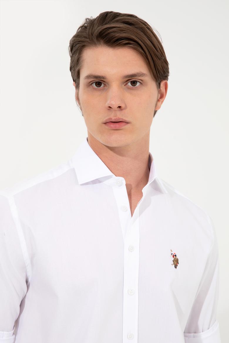 Erkek Beyaz Uzun Kollu Gömlek - 50247123023