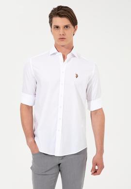 Erkek Beyaz Uzun Kollu Gömlek - 50247123023