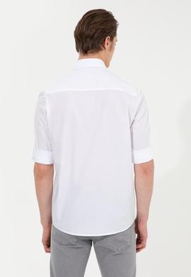 Erkek Beyaz Uzun Kollu Gömlek - 50247123023