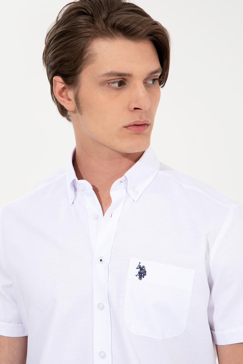 Erkek Beyaz Kısa Kollu Gömlek - 50249518019