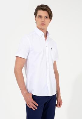 Erkek Beyaz Kısa Kollu Gömlek - 50249518019