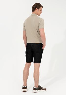 Erkek Siyah Jean Şort - 50254405004