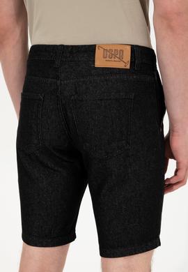 Erkek Siyah Jean Şort - 50254405004