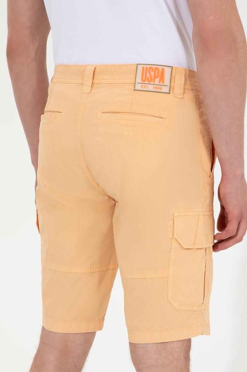 Erkek Turuncu Dokuma Şort