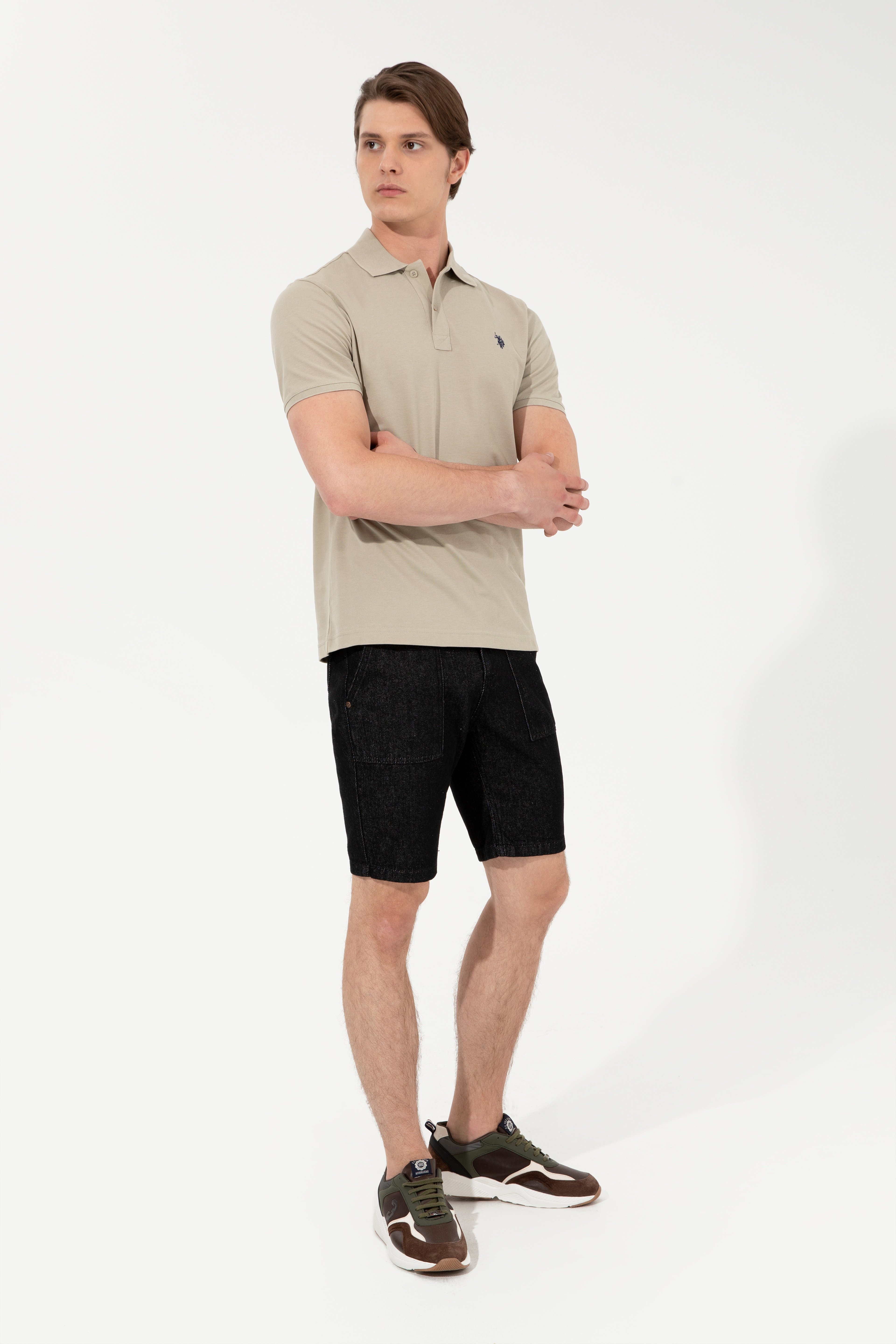 Erkek Siyah Jean Şort - Image 3