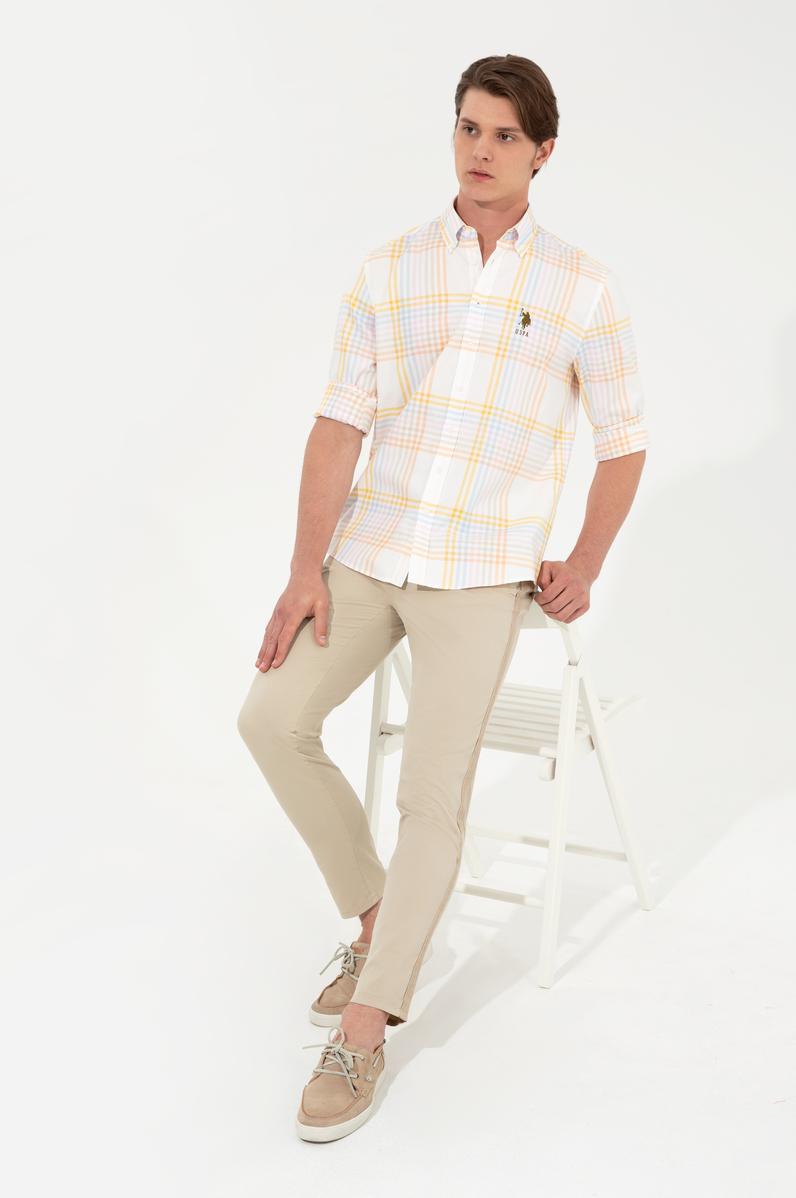 Erkek Haki Kanvas Pantolon