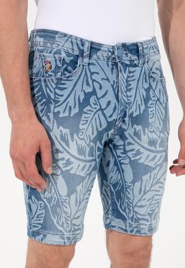 Erkek Mavi Jean Şort - 50249371002