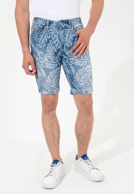 Erkek Mavi Jean Şort - 50249371002