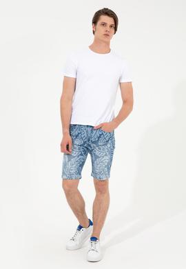 Erkek Mavi Jean Şort - 50249371002