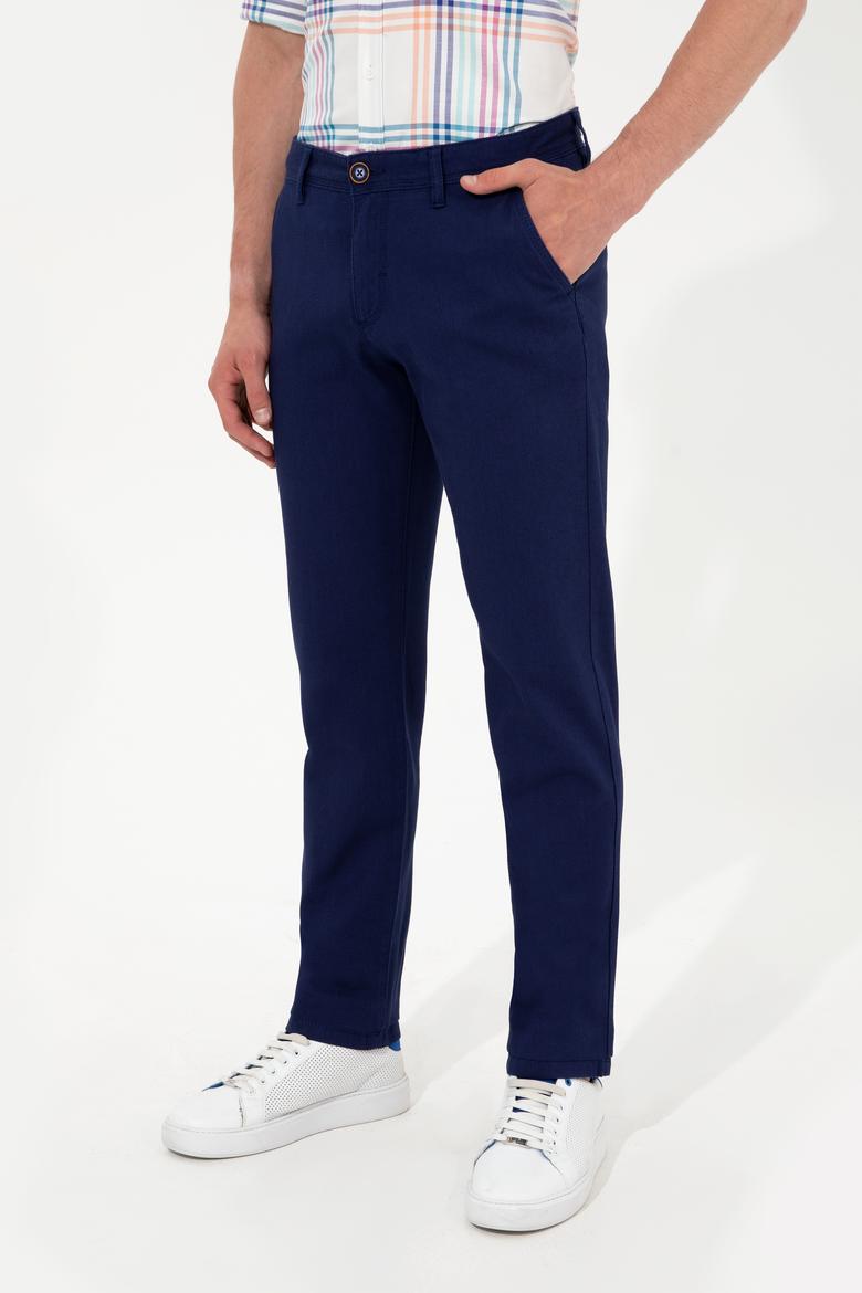 Erkek Lacivert Kanvas Pantolon - 50246098018