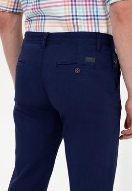 Erkek Lacivert Kanvas Pantolon - 50246098018