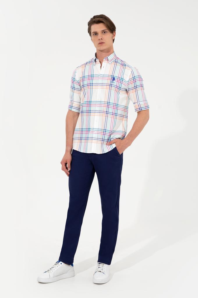 Erkek Lacivert Kanvas Pantolon